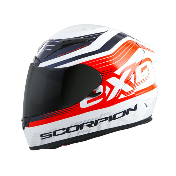 Scorpion EXO-R2000 Fortis Full Face Motorcycle Helmet Black/Red Medium 